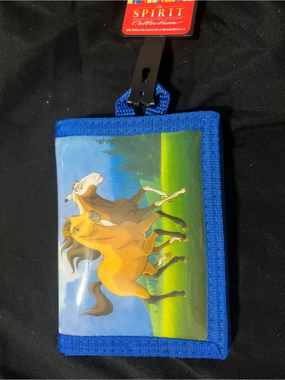 NWT Spirit Blue Bifold Wallet with Horse Print